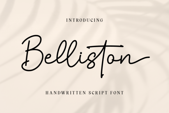 Belliston: A Script Font That Elevates Editorial Design
