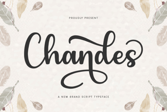 Chandes: A Bold Script Font for Creative Handmade Products