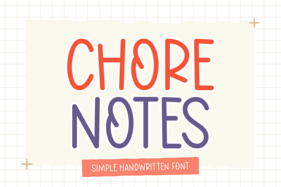 Chore Notes: A Handwritten Font for Warm Digital Design
