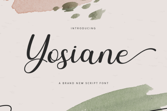 Crafting Elegance with the Yosiane Script Font