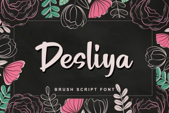 Desliya: A Script Font for Editorial Atmosphere