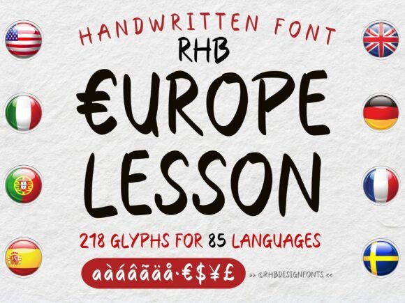 Elevating Your Craft Projects with the Europe Lesson Font