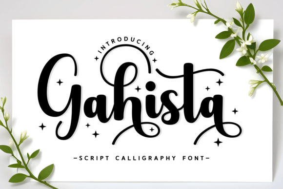 Finding Editorial Flow with Gahista Script Font