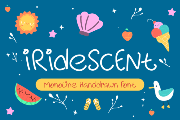 Iridescent: A Handmade Font for Your Crafty Business