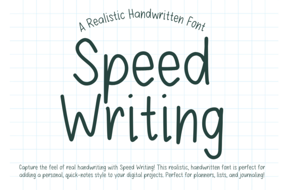 Speed Writing Font: Your Brand's Handwritten Signature