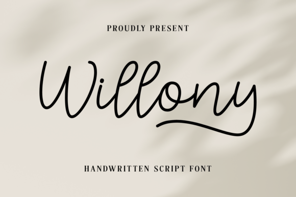 Willony Script Font: The Handwritten Touch for Your Craft Business